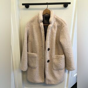 Oversized Sherpa coat